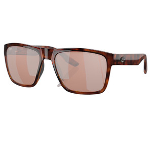Costa Paunch XL Polarized Sunglasses in Tortoise with Copper Silver Mirror 580P